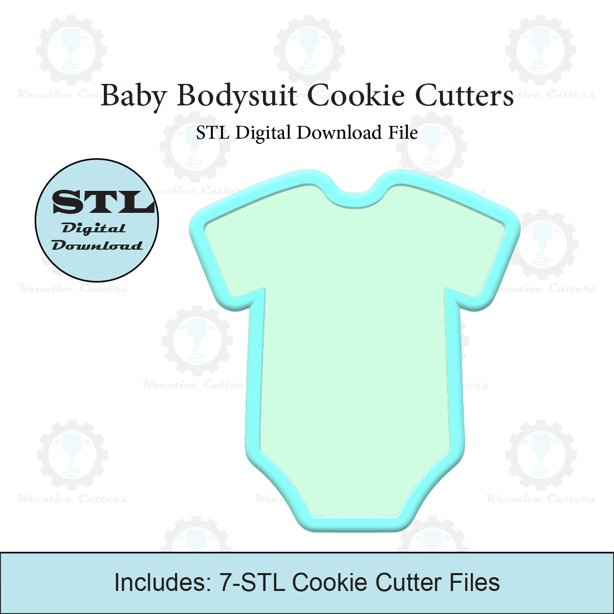 Baby bodysuit 2 Cookie Cutters | STL Files