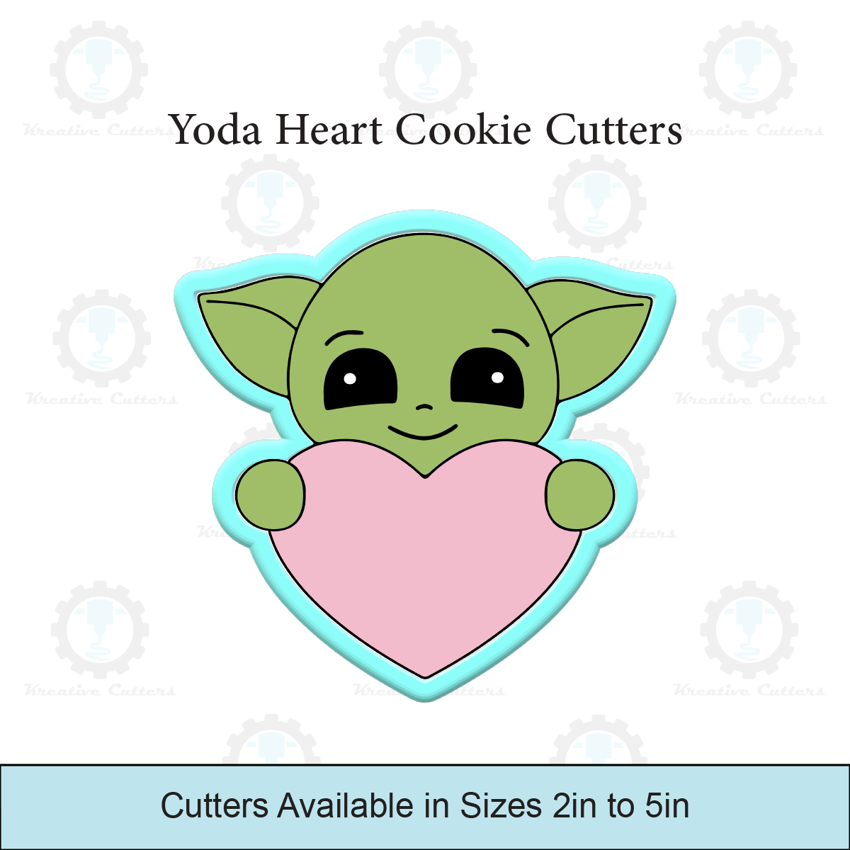 Valentines Baby Alien Heart Cookie Cutters