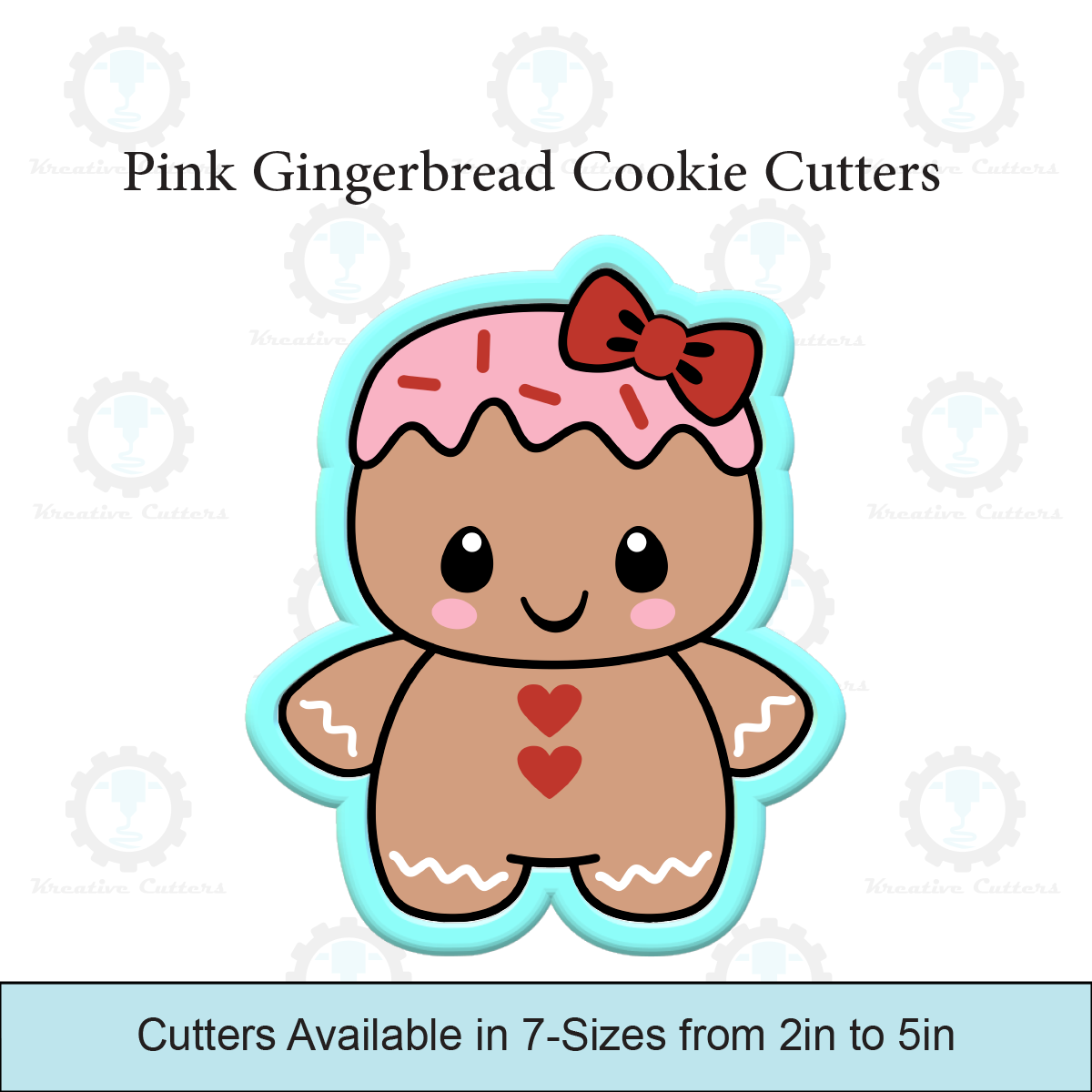 Pink Gingerbread Cookie Cutters