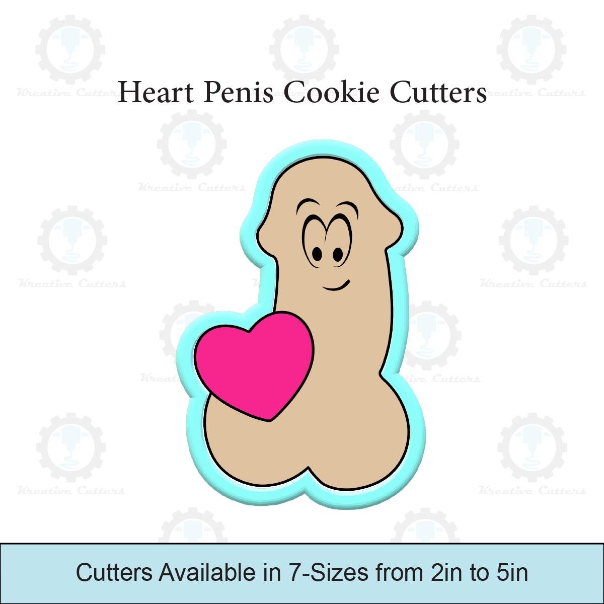 Heart Penis Cookie Cutters