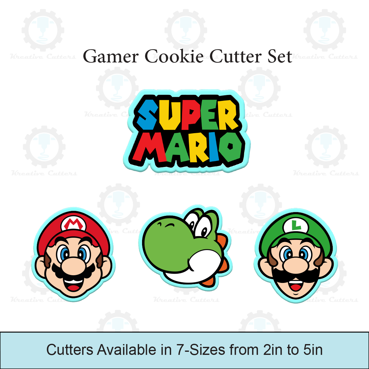Gamer Cookie Cutters Set