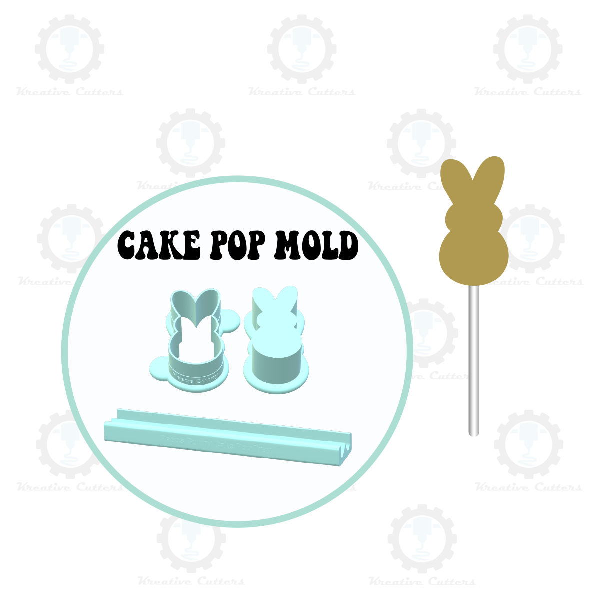 Easter Peeps Bunny Cake Pop Mold
