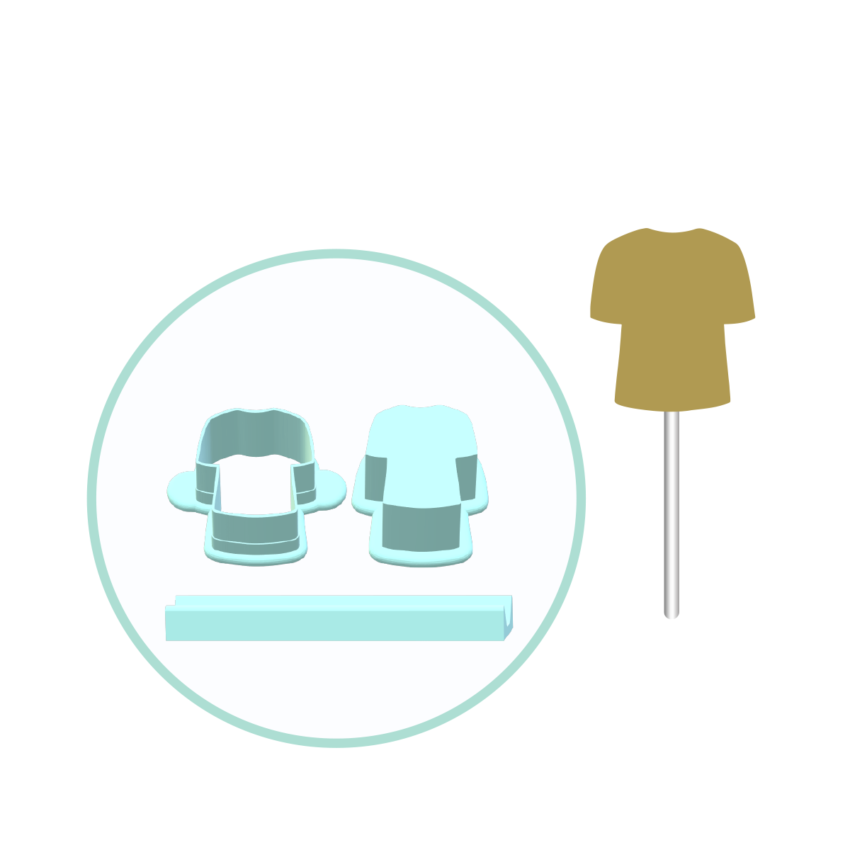 Football Jersey Cake Pop Mold | Deluxe Cutter, Popper, and Tray Option