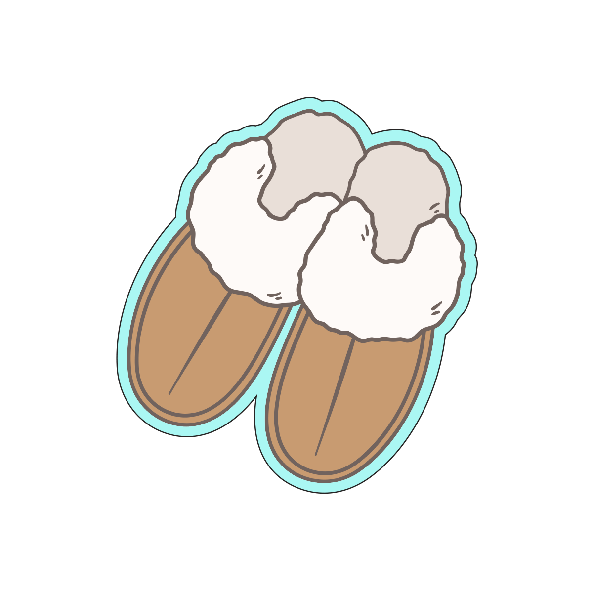 Fall Slippers Cookie Cutters