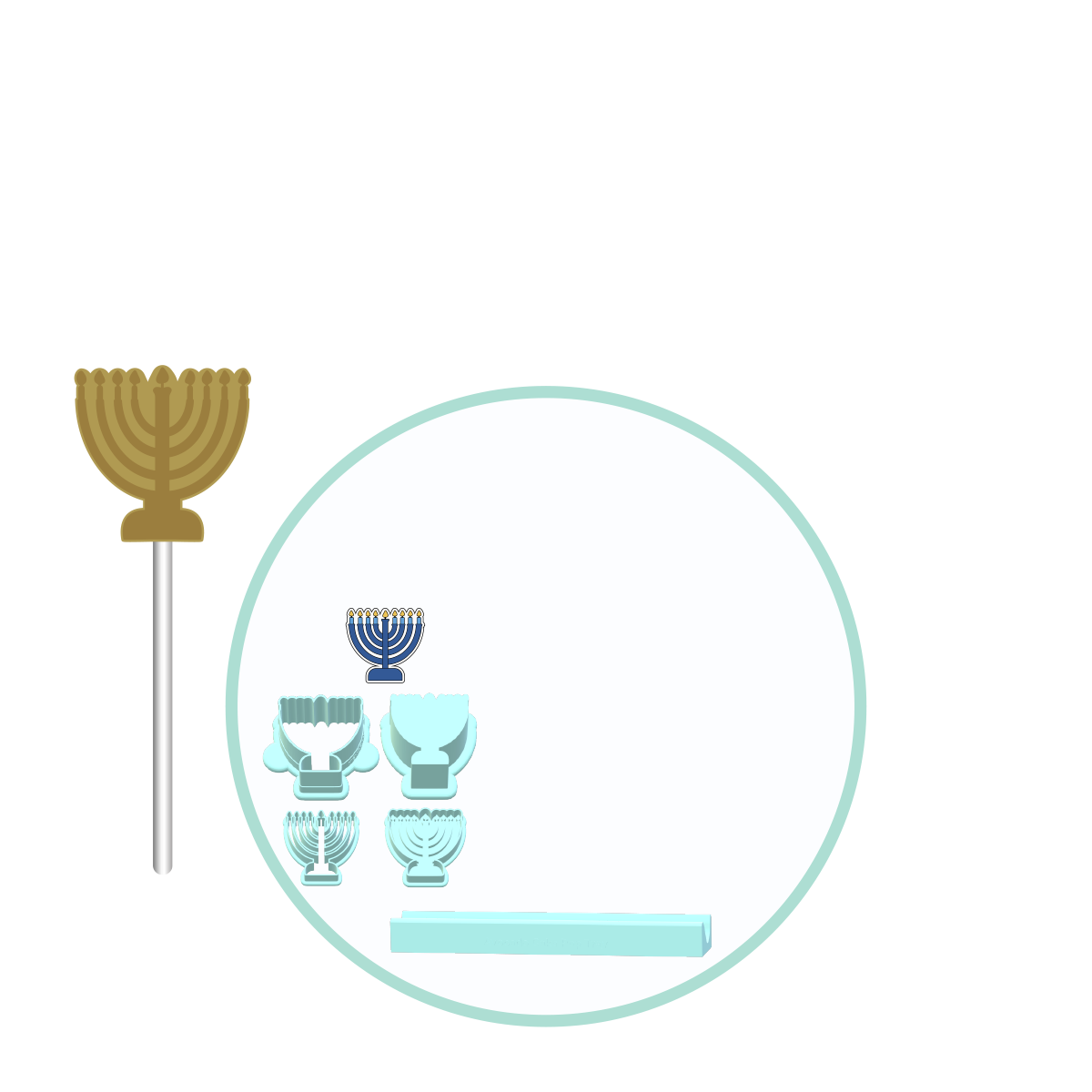 Jewish Hanukkah Cake Pop Molds | Deluxe Cutter, Popper, and Tray Option