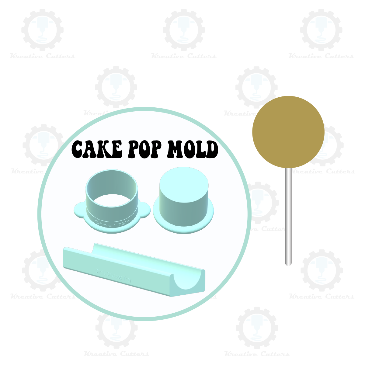 Circle Cake Pop Mold | Deluxe Cutter, Popper, and Tray Option