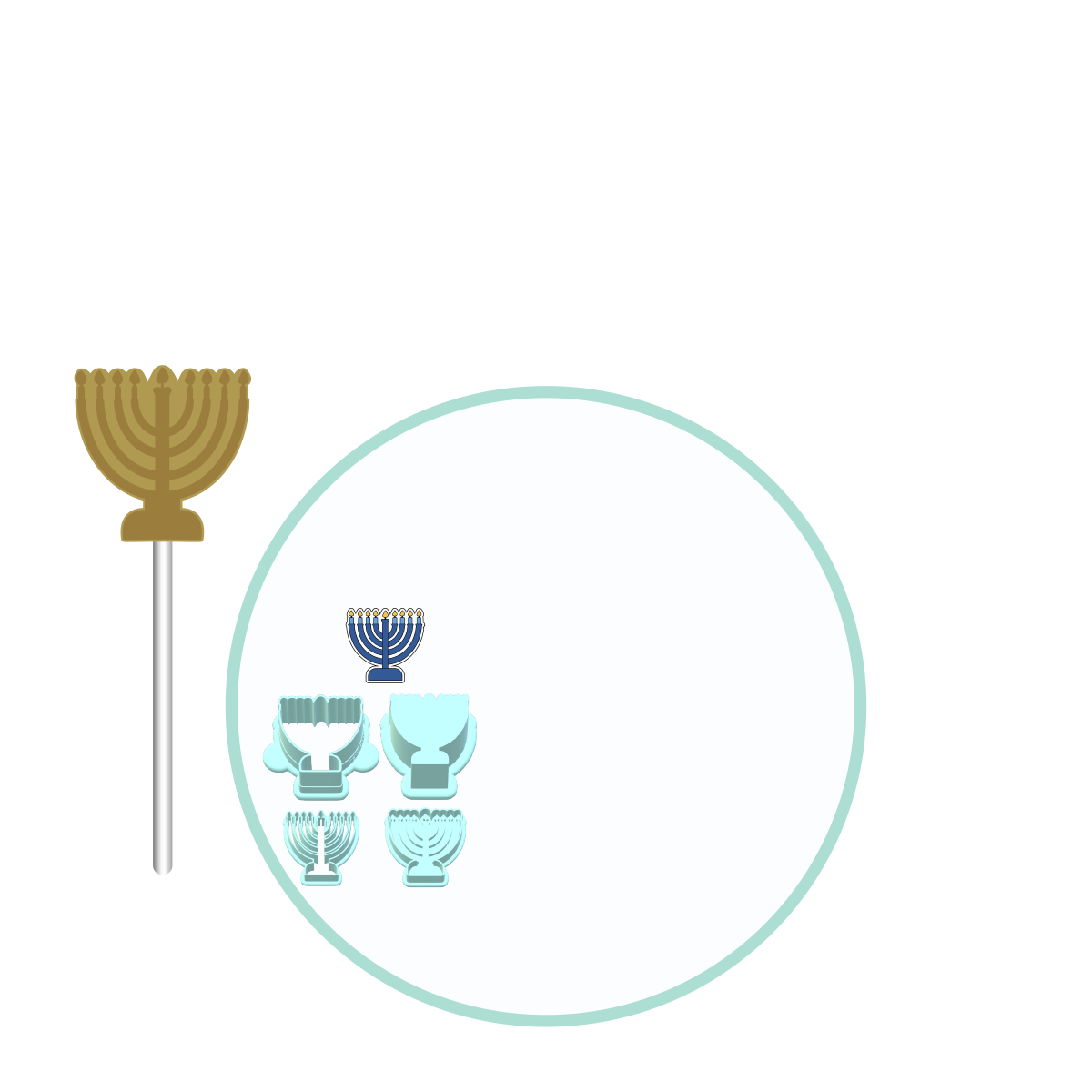 Jewish Hanukkah Cake Pop Molds | Deluxe Cutter, Popper, and Tray Option