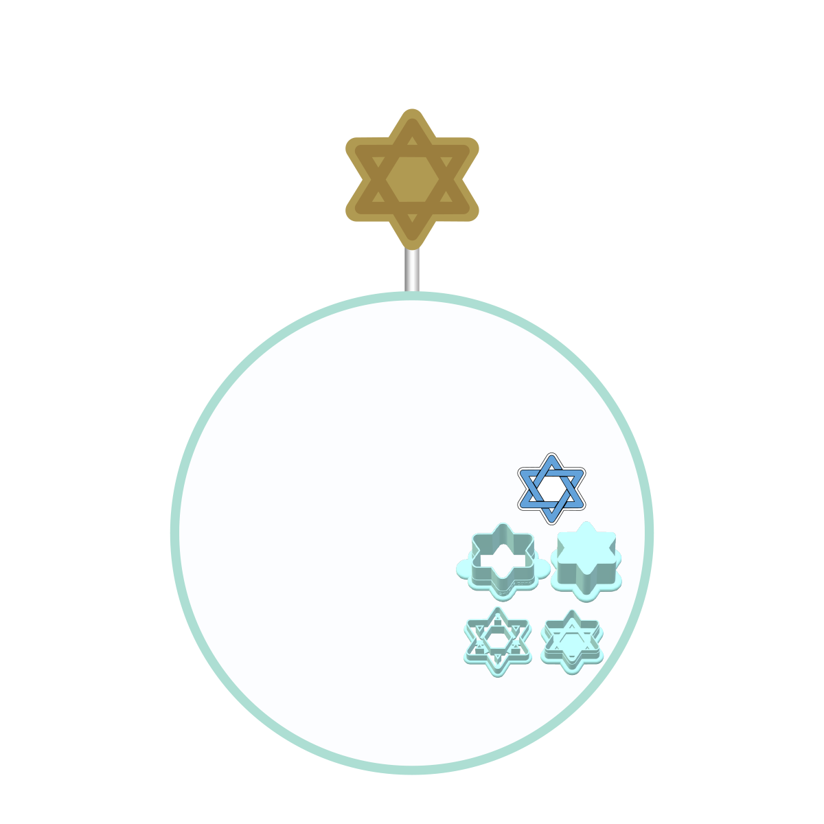 Jewish Hanukkah Cake Pop Molds | Deluxe Cutter, Popper, and Tray Option