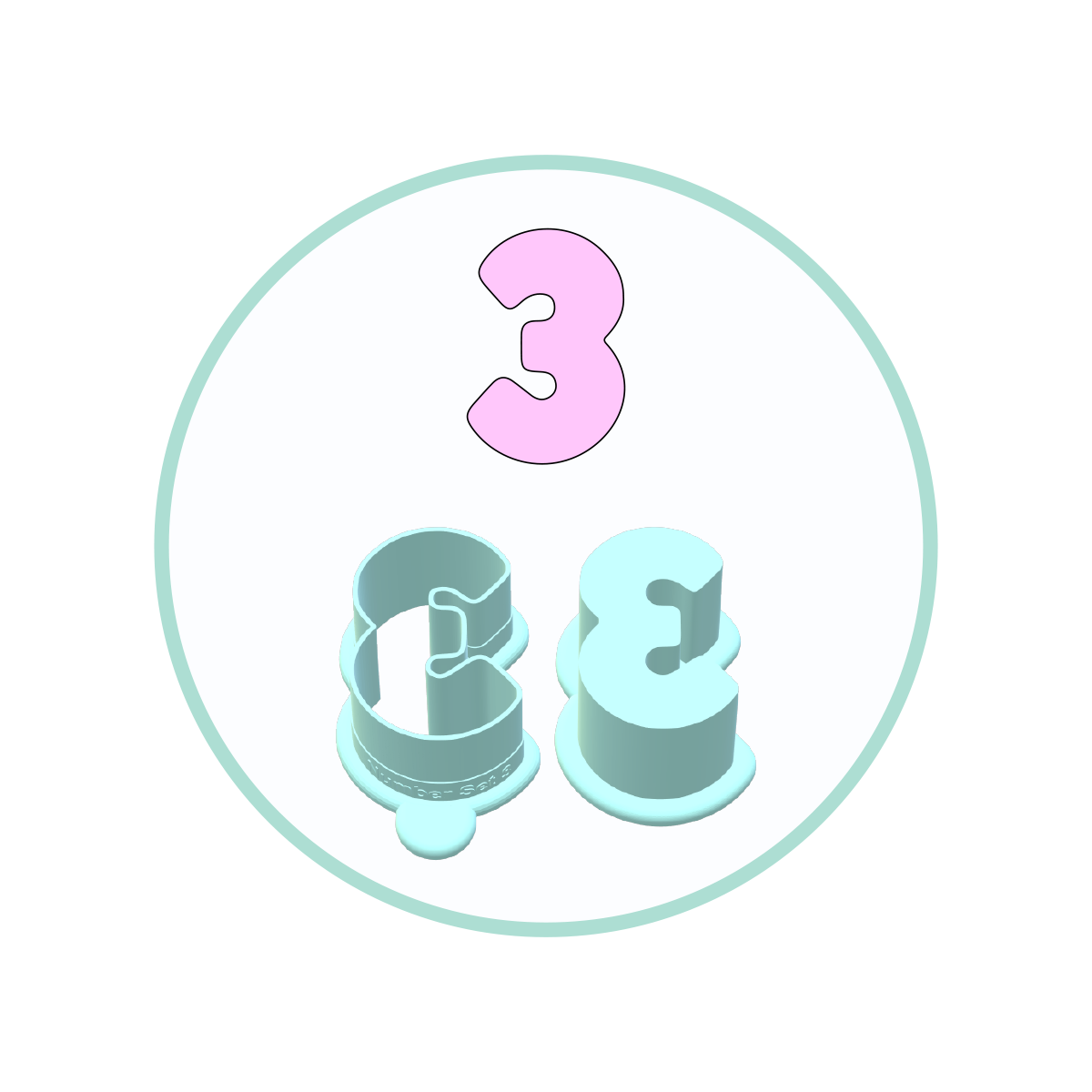 Number Cake Pop Mold with Embosser | Deluxe Cutter and Popper