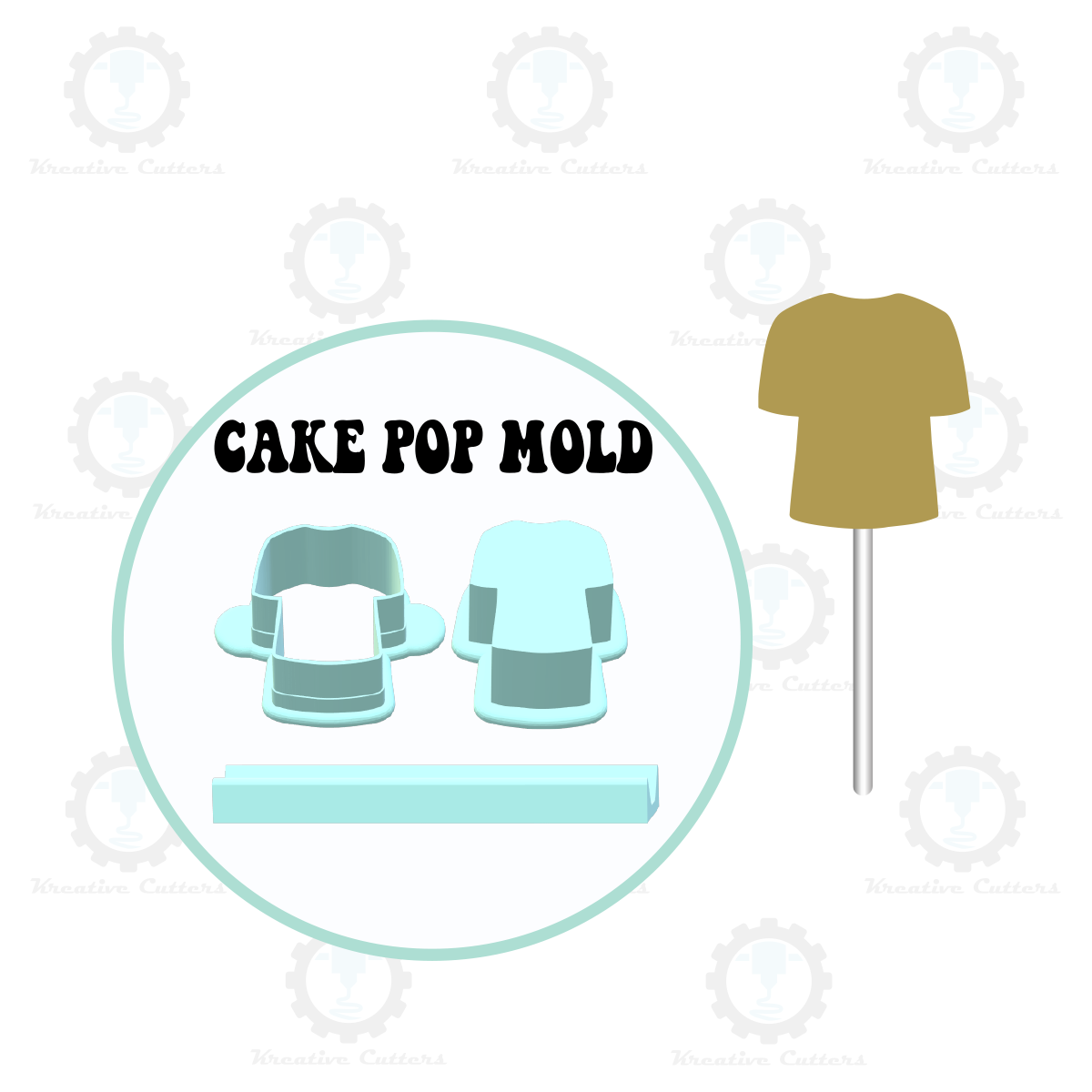 Football Jersey Cake Pop Mold Deluxe Cutter, Popper, and Tray