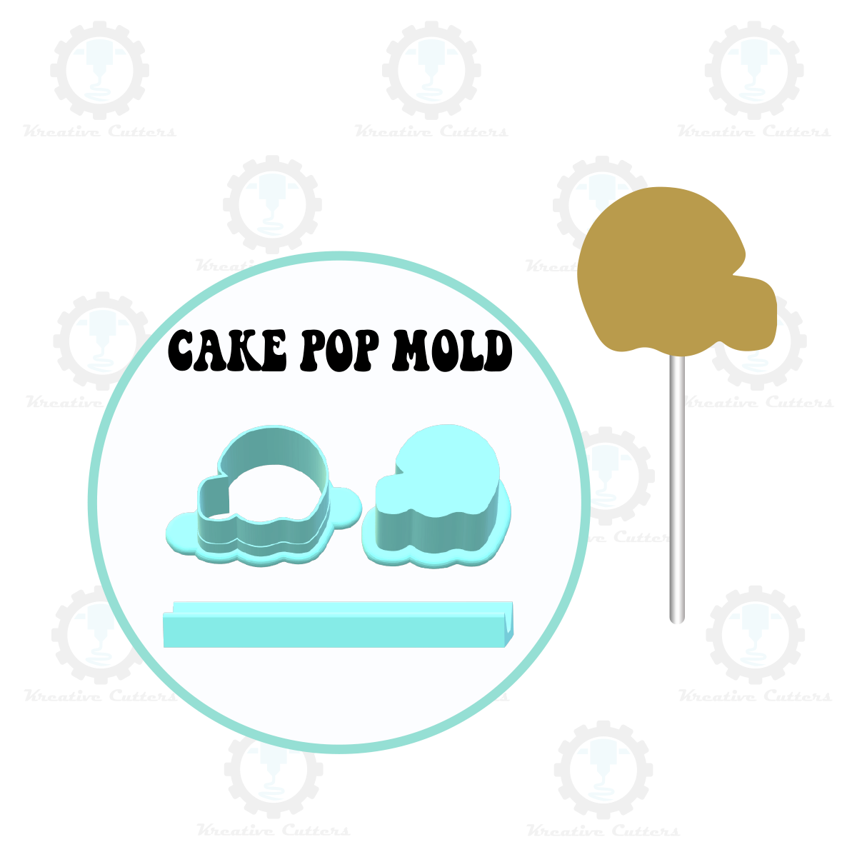 Football Helmet Cake Pop Mold | Deluxe Cutter, Popper, and Tray Option