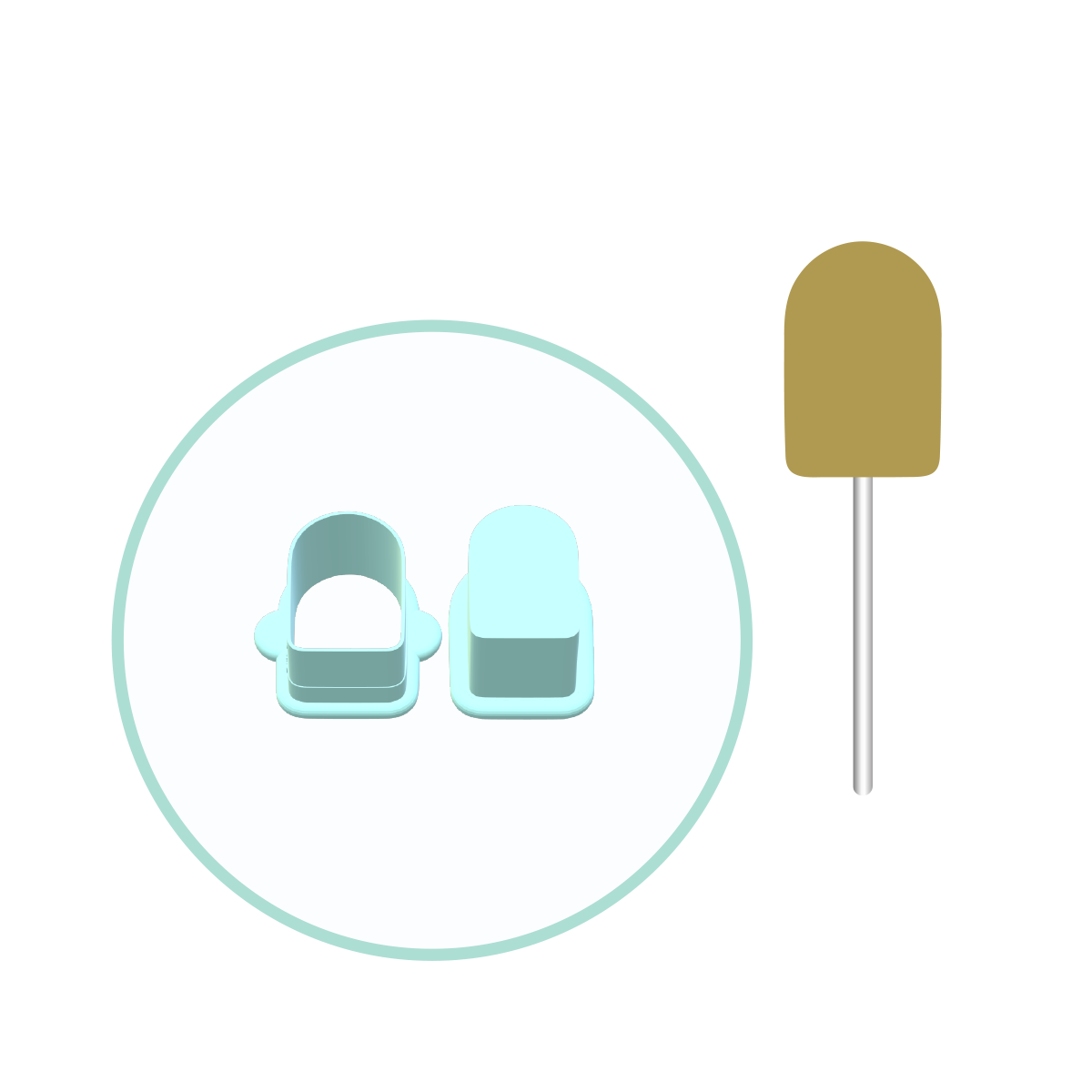 Popsicle Cake Pop Mold | Small 2in x 1.3in Deluxe Cutter, Popper and Tray