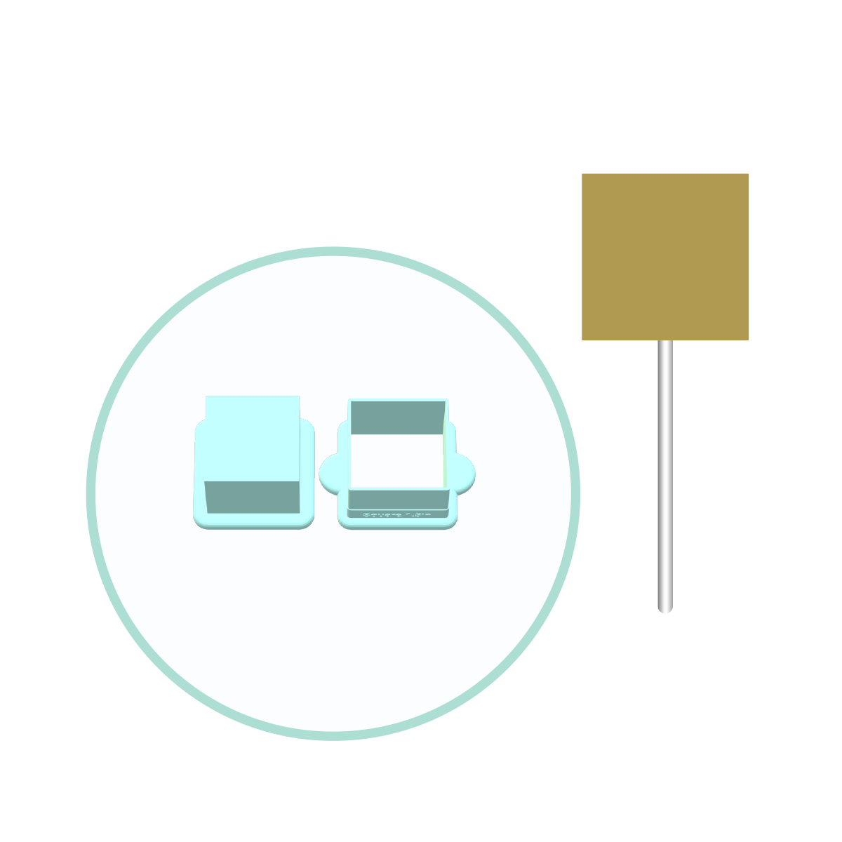 Square Cake Pop Mold | Deluxe Cutter, Popper and Tray