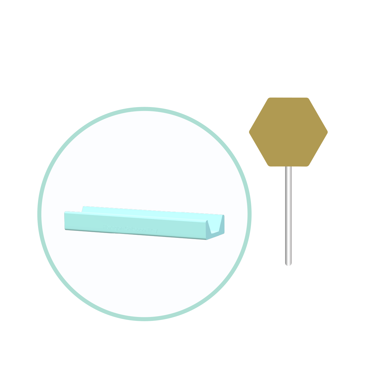 Hexagon Cake Pop Mold | Deluxe Cutter, Popper and Tray