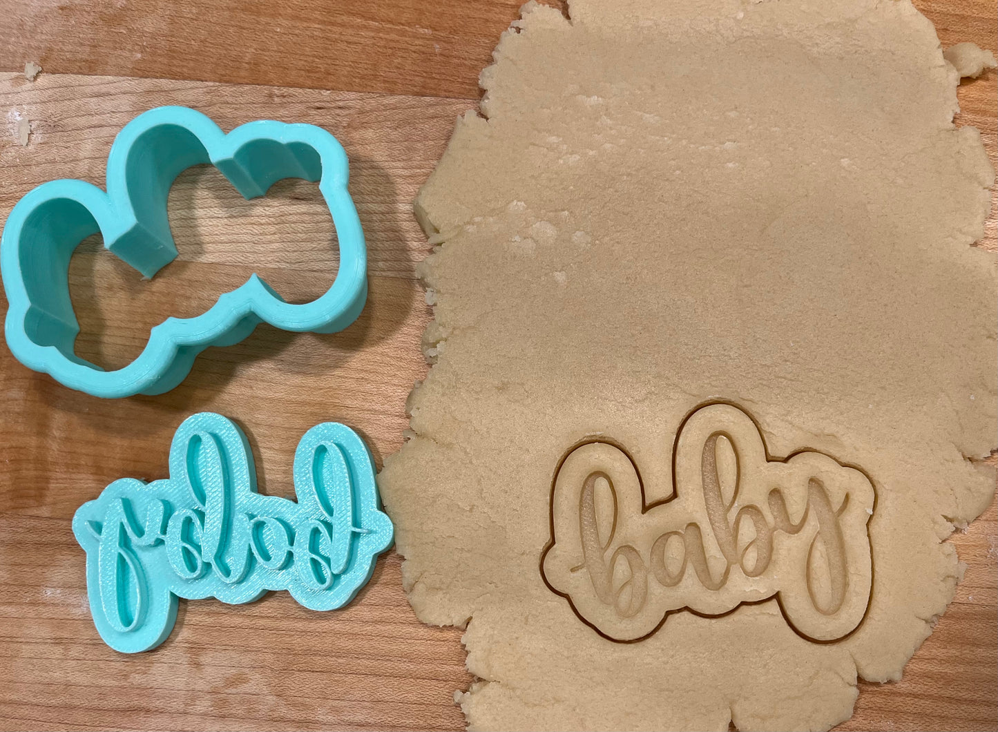 Baby Cookie Cutter with Stamp Cookie Cutter | STL File