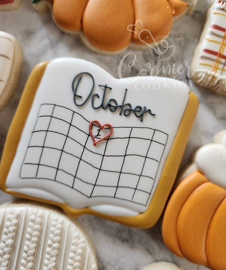 Fall Calendar Cookie Cutters