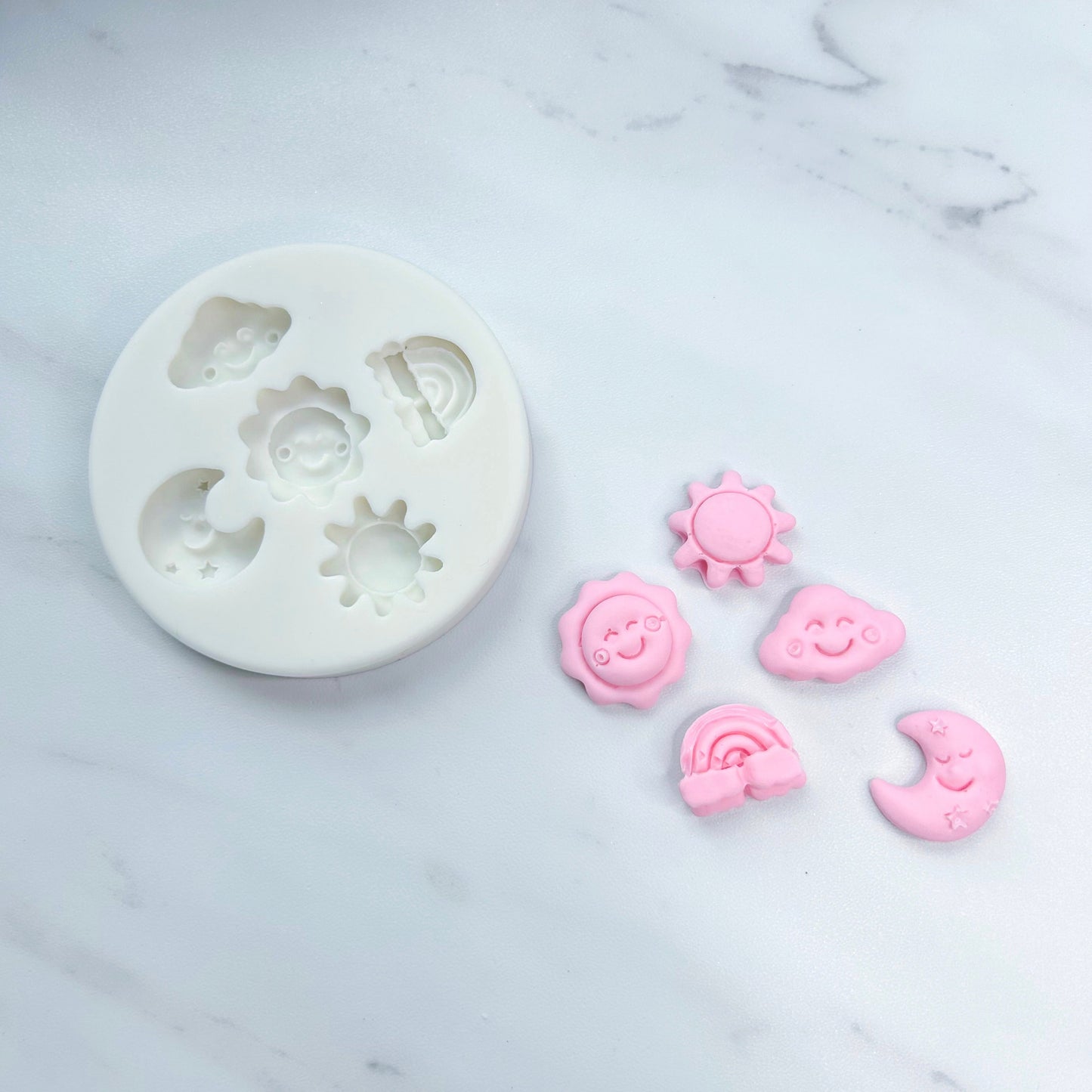 SUN, MOON, CLOUD, RAINBOW MOLD