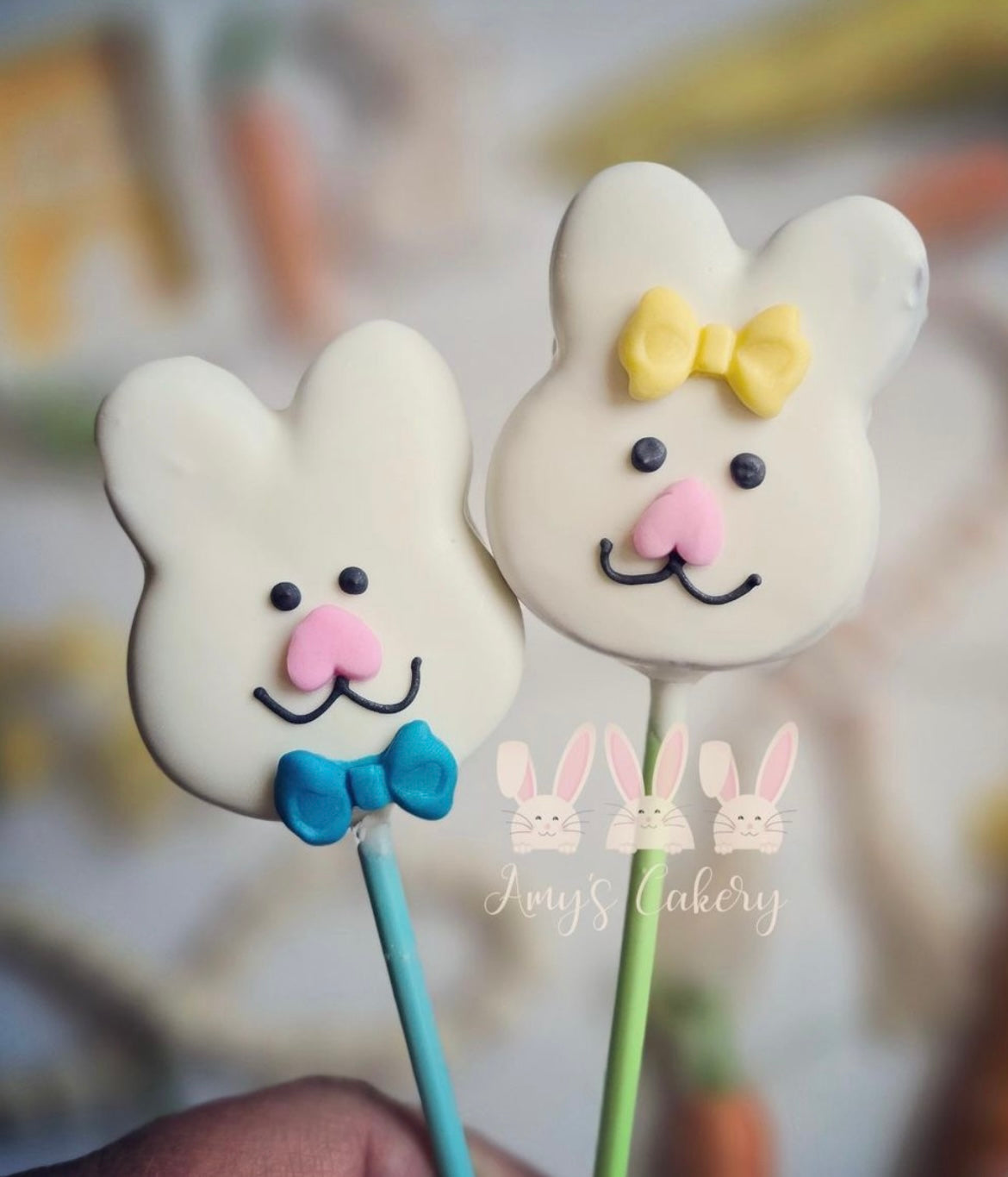 Standard Bunny Cake Pop Mold with 9in Tray | Digital Download STL File