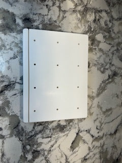 Cake Pop Display Stand with Business Card Slot (White/12 Holes)
