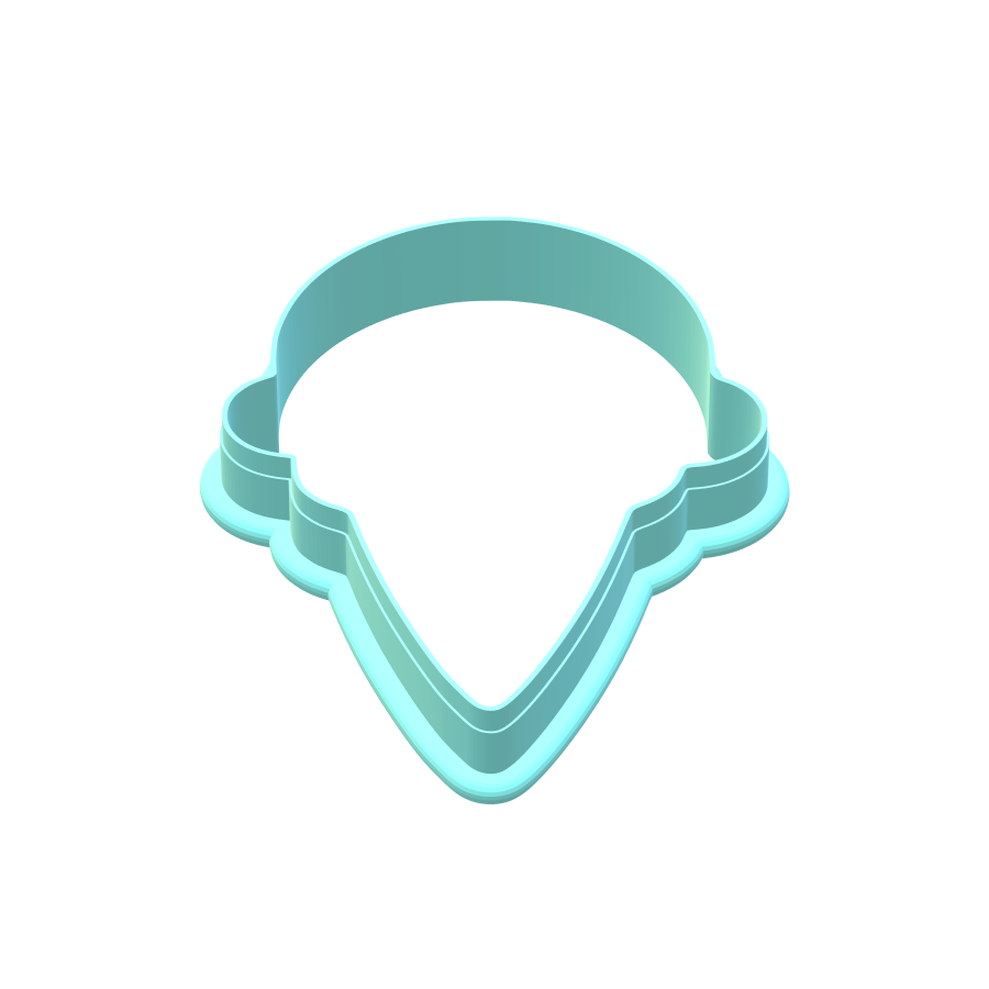 Ice Cream Cone Cookie Cutter | STL File
