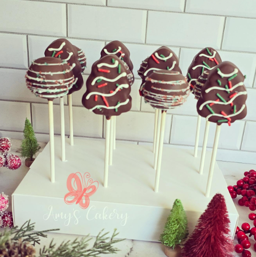 Christmas Cake Tree Cake Pop Mold | Deluxe Cutter, Popper, and Tray Option