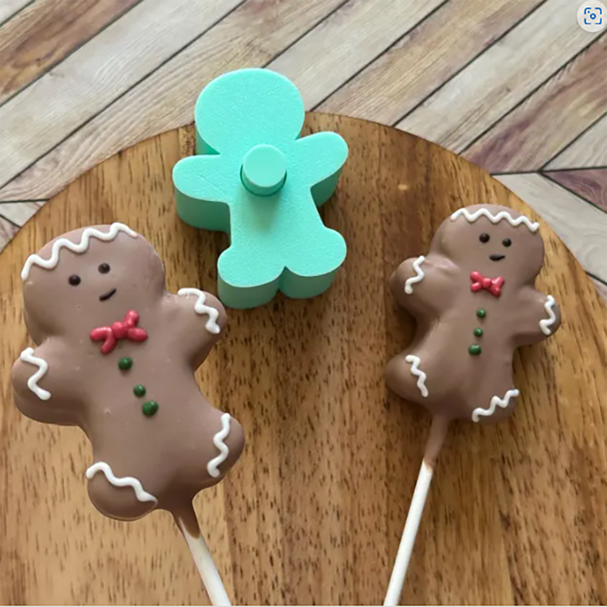 Gingerbread Man Cake Pop Mold | Digital Download STL File