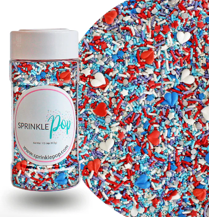 Sprinkle Pop I Love America Sprinkle Mix 4oz Bottle