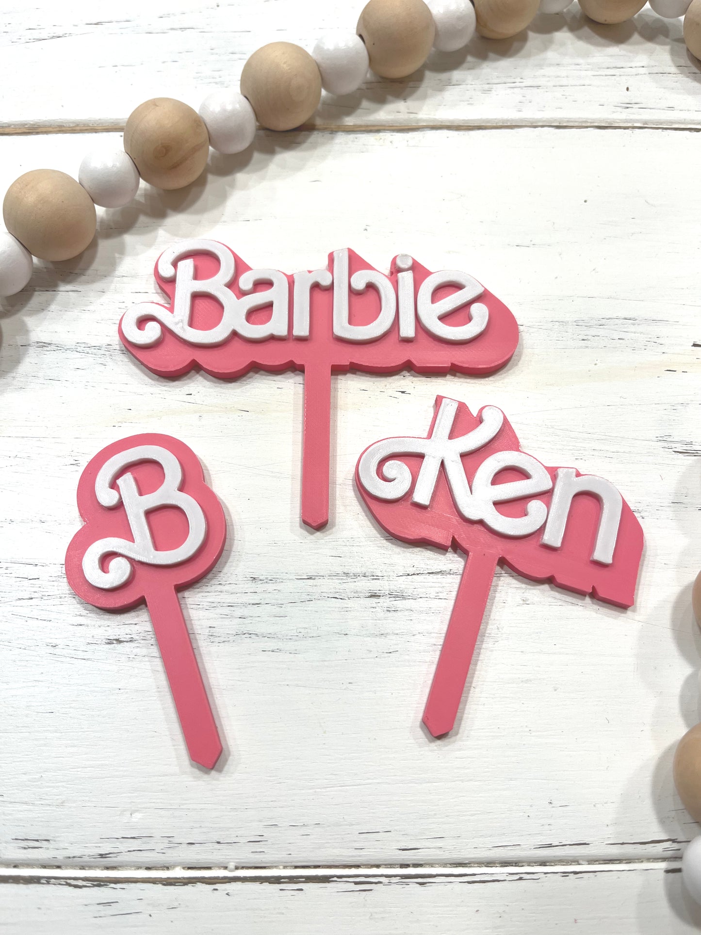 Doll Text Cupcake & Cake Toppers