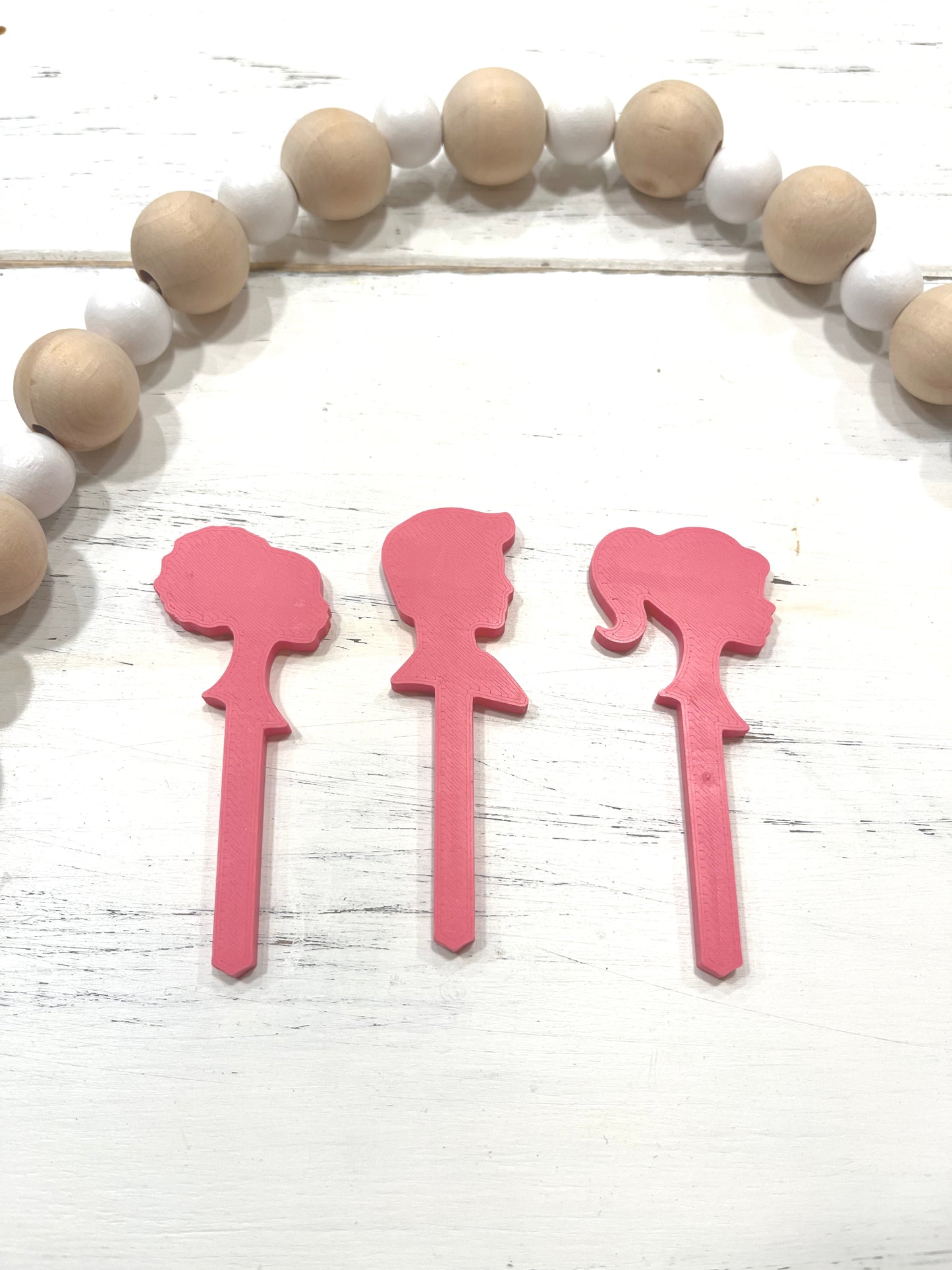 Doll Silhouette Cupcake & Cake Toppers