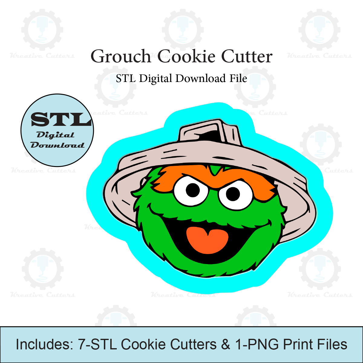 Grouch Cookie Cutter | STL File