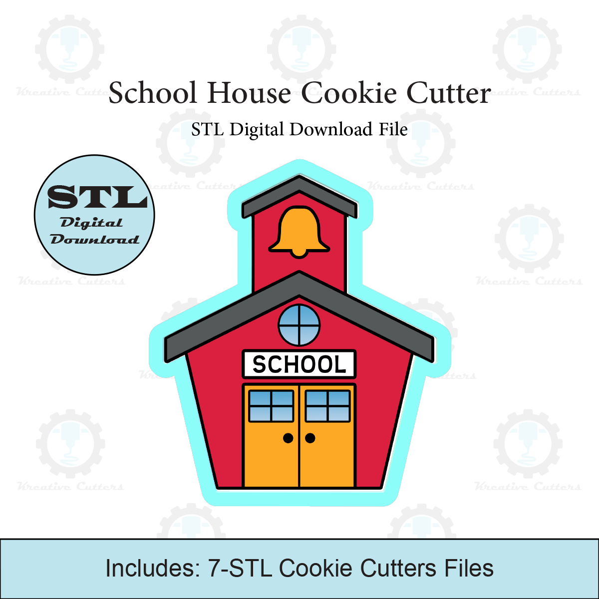 School House Cookie Cutter | STL File