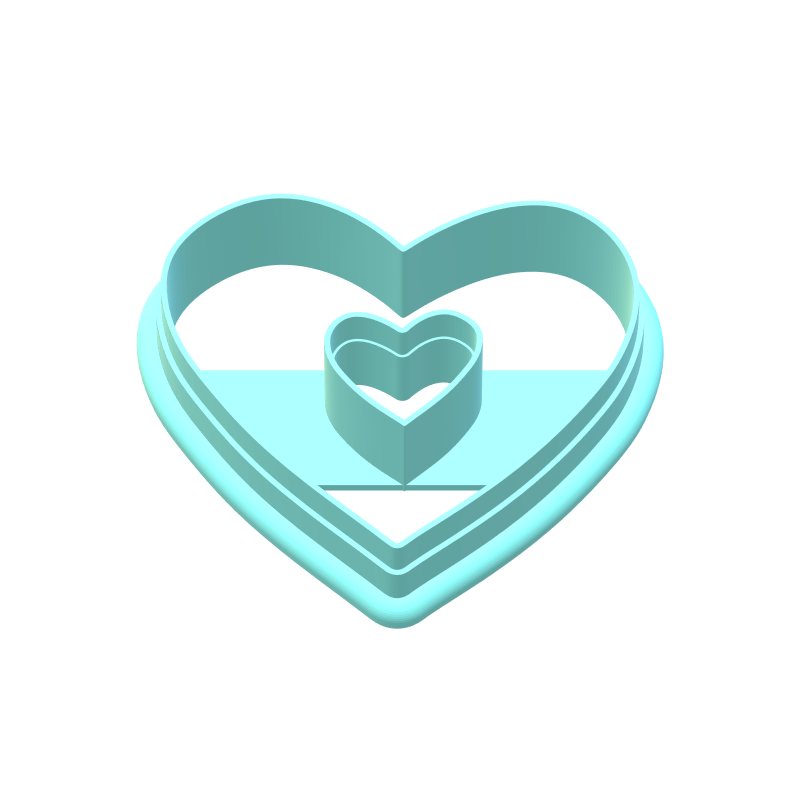 Donut Heart Cookie Cutter Set | STL File