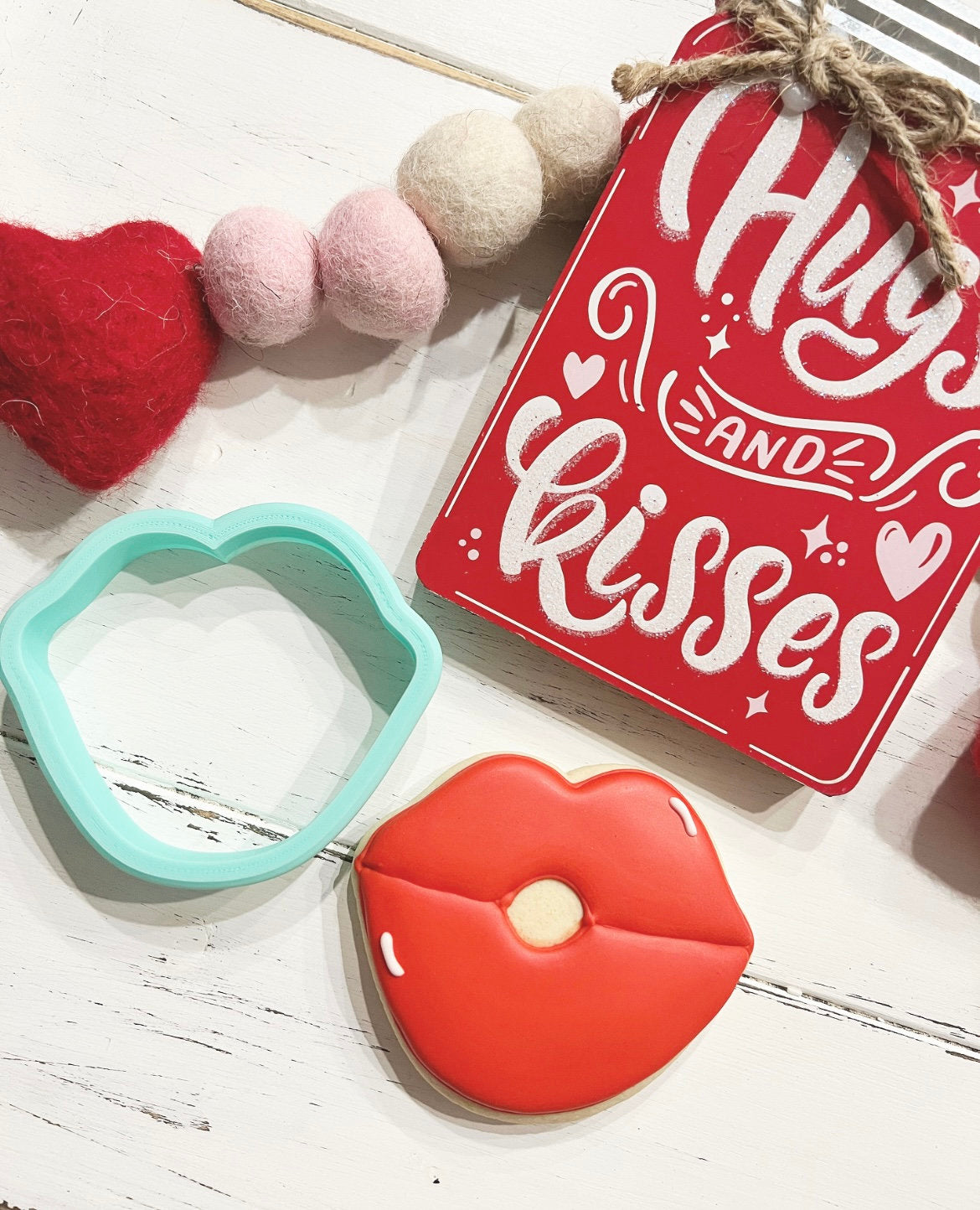 Cute Lips 3d printed Cookie Cutter Set.