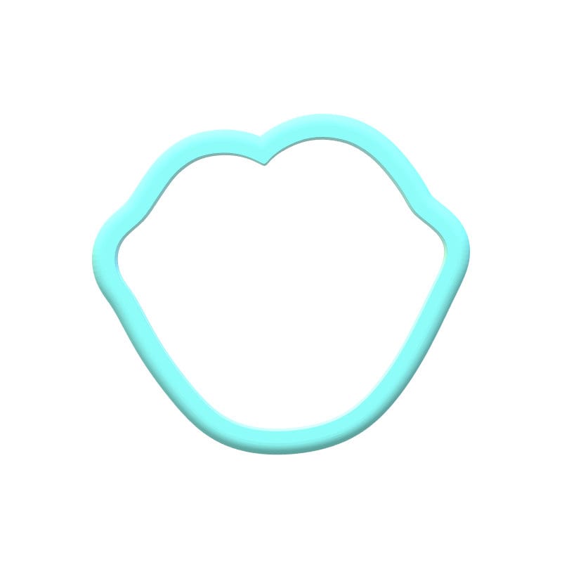 Cute Lips 3d printed Cookie Cutter Set.