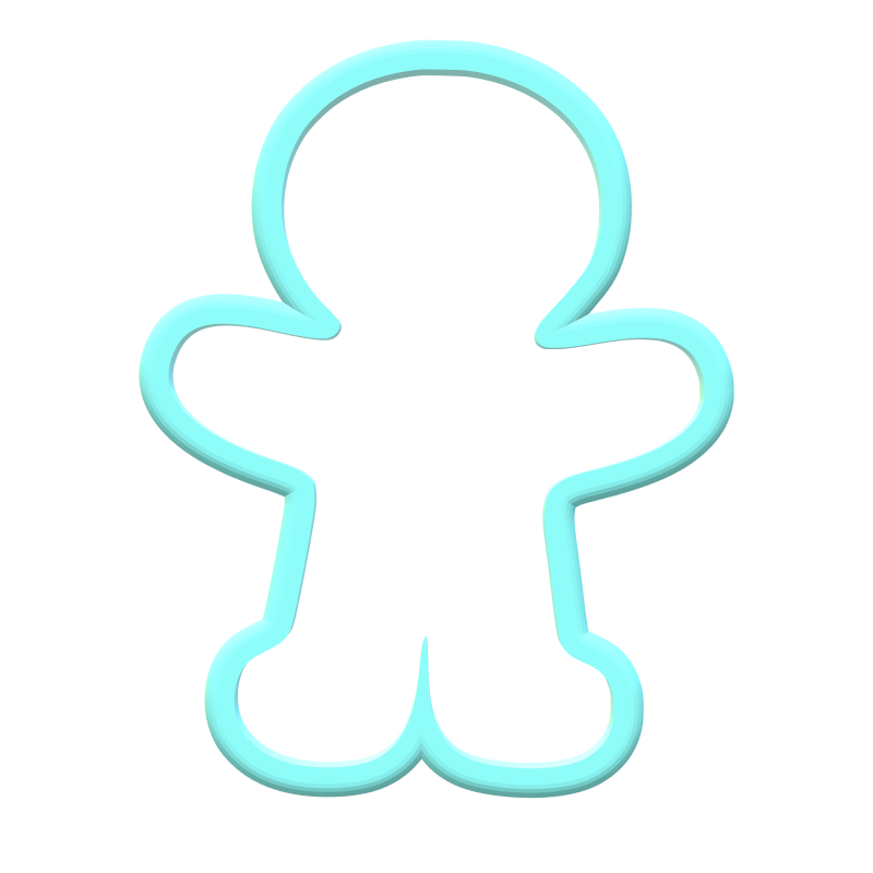 Gingerbread man Cookie Cutters | STL File