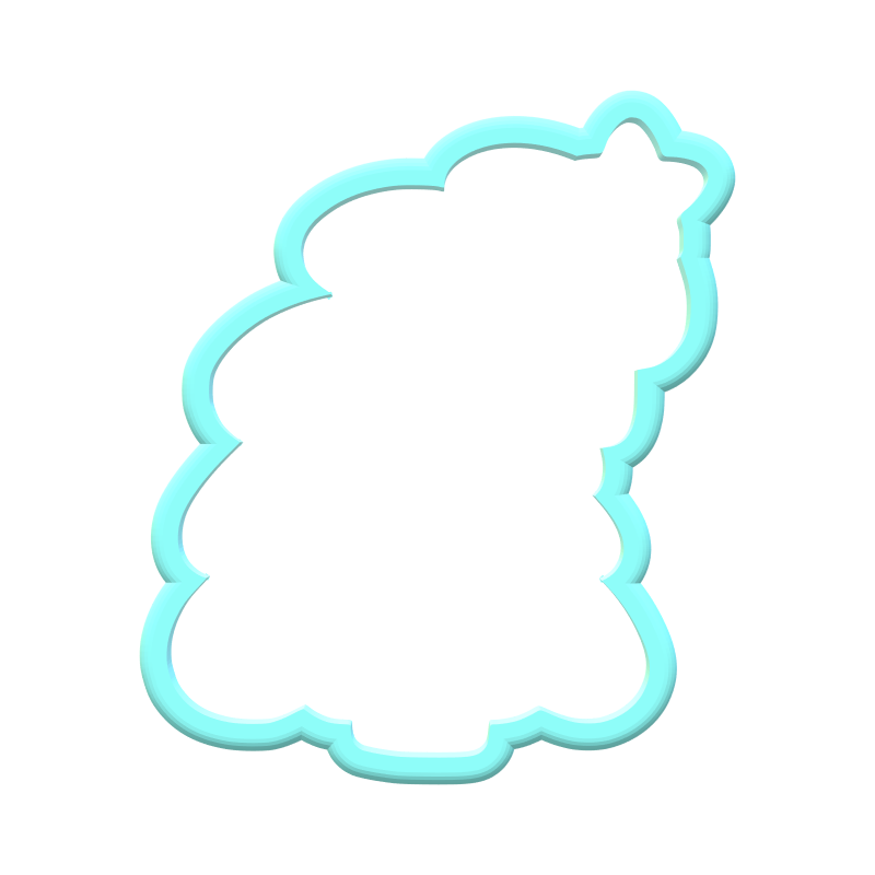 Leaning Christmas Tree Cookie Cutter | STL File