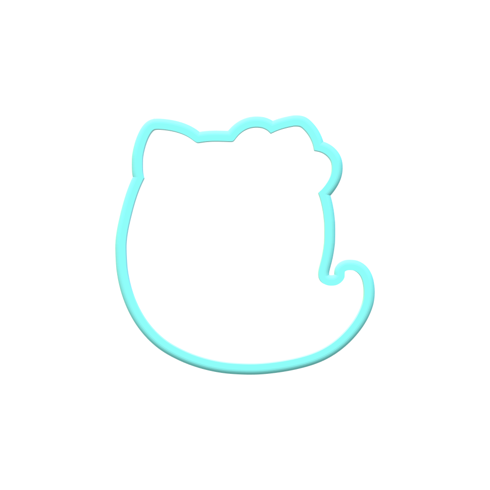 Kitty Ghost Cookie Cutters | STL File