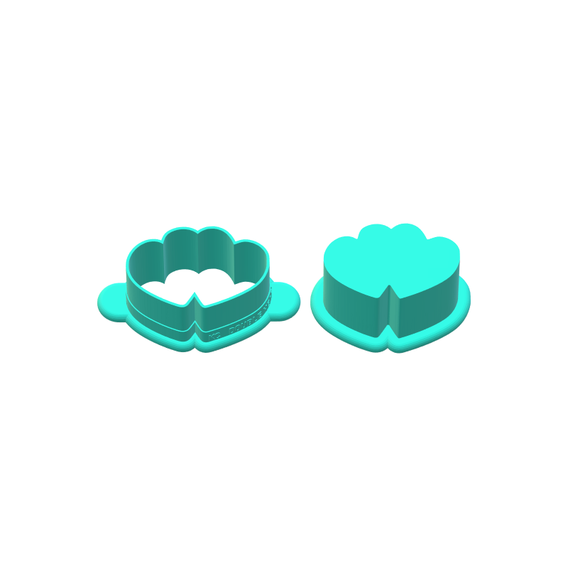 Double Hearts Cake Pop Mold | Deluxe Cutter, Popper, and Tray Option