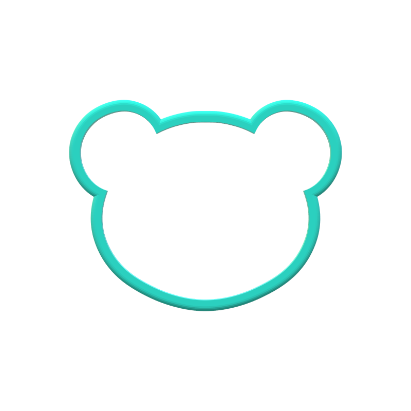 Teddy Bear Face Cookie Cutters