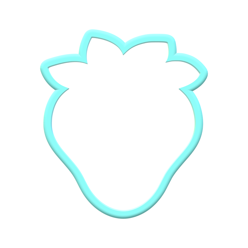 Strawberry Cookie Cutters | STL Files