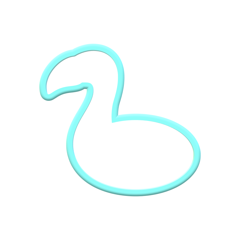 Flamingo Float Cookie Cutters | STL File