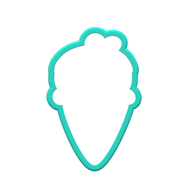 Heart Ice Cream Cookie Cutters