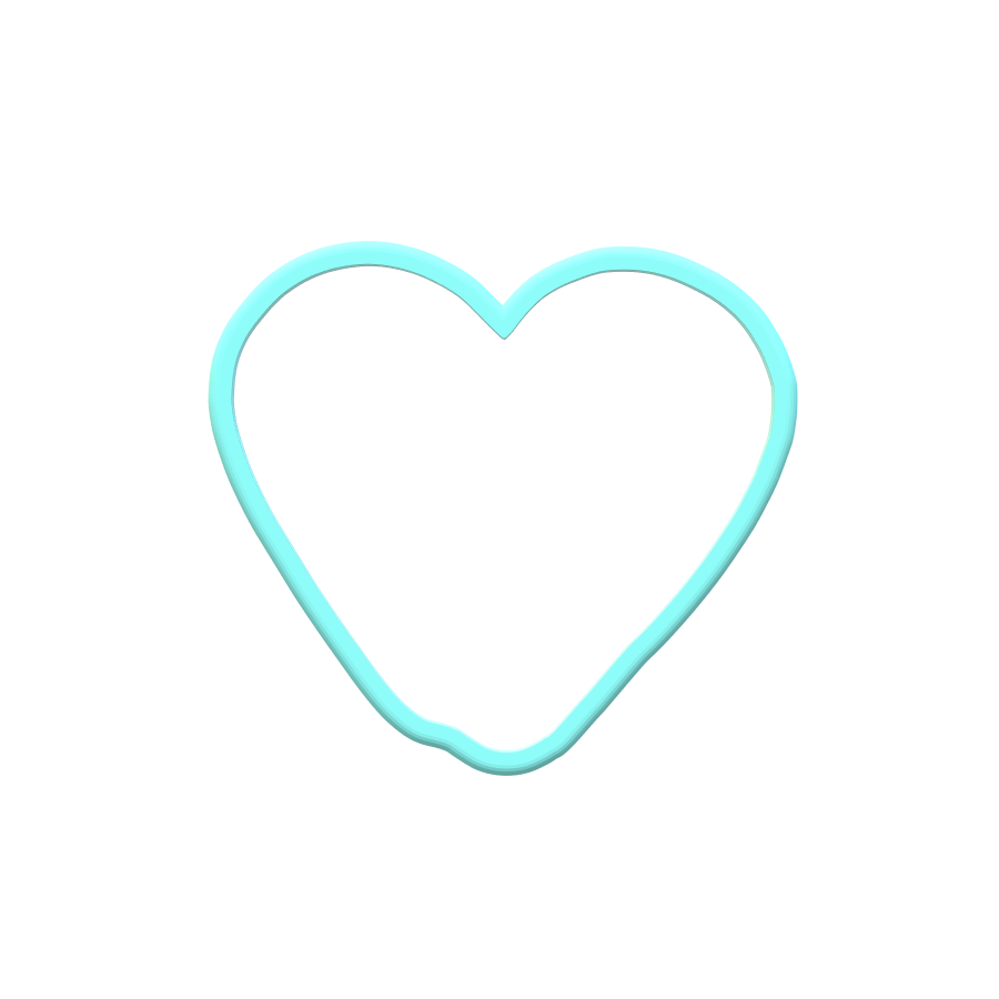 Candy Cane Heart Cookie Cutters | Digital Download STL Files