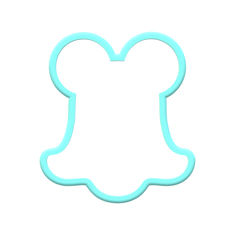 Halloween Mouse Ghost Cookie Cutters | STL File