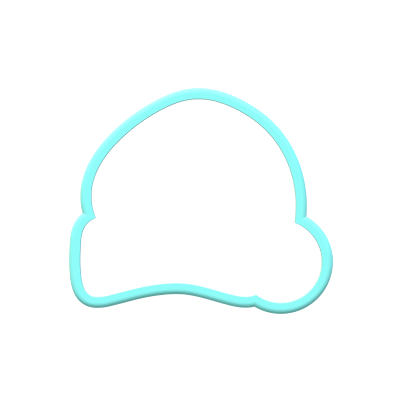 Christmas Santa Hat Cookie Cutters | Digital Download STL Files