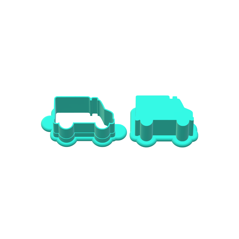 Ambulance Cake Pop Mold |Deluxe Cutter, Popper, and Tray Option
