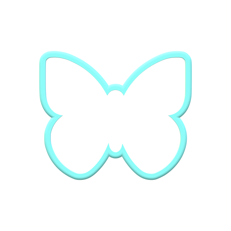 Butterfly Cookie Cutters with Butterfly Stencil Option