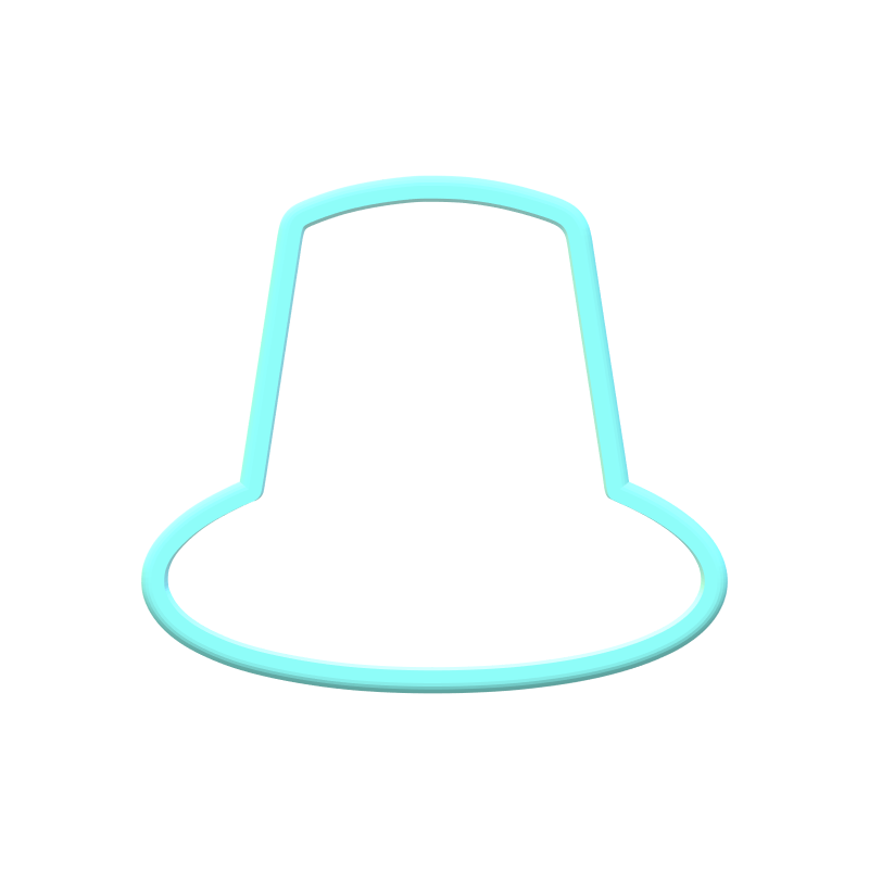 Pilgrim Hat Cookie Cutter | STL File