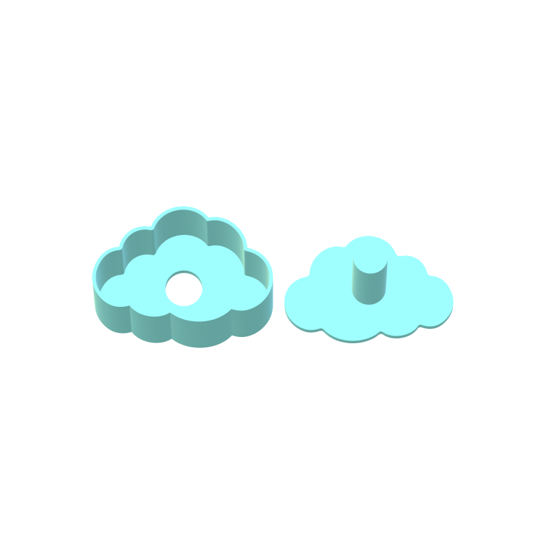 Cloud Cake Pop Mold | Digital Download STL File