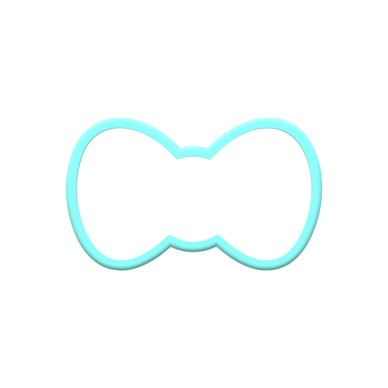 Kitty Bow Cookie Cutters | STL File